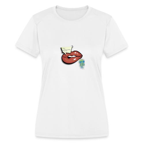 Smoon City_I wear lipstick - Women's Moisture Wicking Performance T-Shirt
