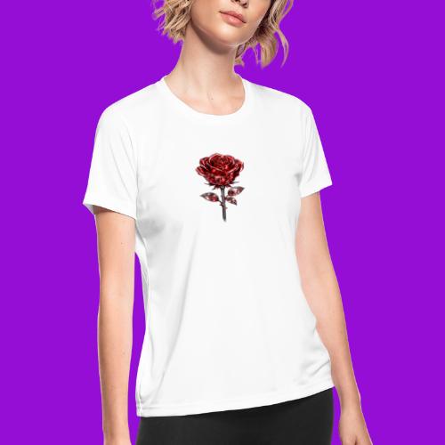 Silver Rose - Women's Moisture Wicking Performance T-Shirt