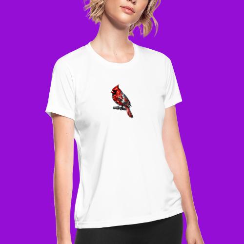 Silver Cardinal - Women's Moisture Wicking Performance T-Shirt