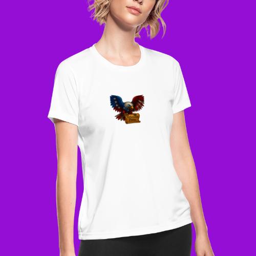 Veterans Press Bald Eagle - Women's Moisture Wicking Performance T-Shirt
