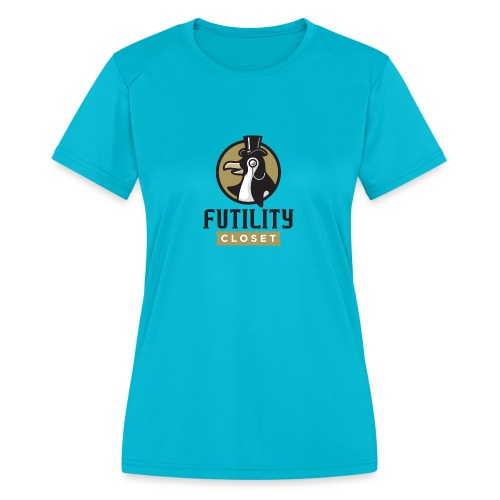 Futility Closet Logo - Color - Women's Moisture Wicking Performance T-Shirt