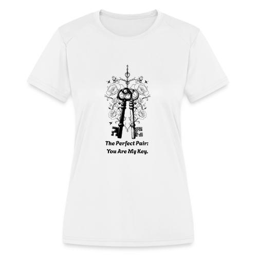 Valentine love keys - Women's Moisture Wicking Performance T-Shirt