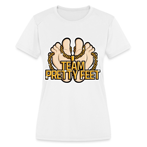 Team Pretty Feet™ Gold Chain - Women's Moisture Wicking Performance T-Shirt