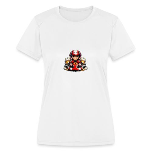Carcadelogoracerfront - Women's Moisture Wicking Performance T-Shirt