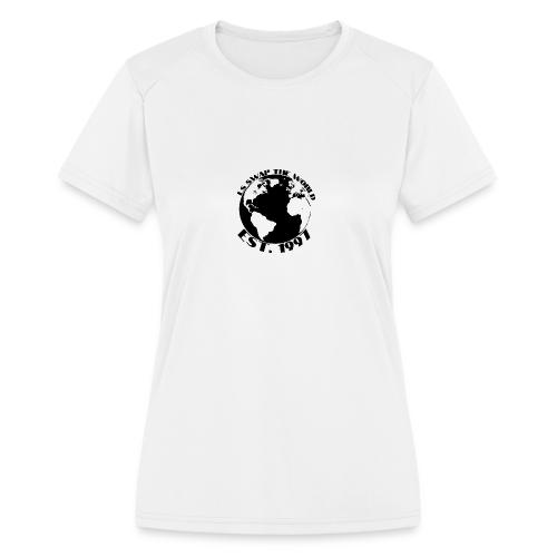 LS SWAP THE WORLD Est. 1997 - Women's Moisture Wicking Performance T-Shirt