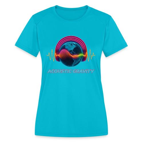 Earth's Headphones - Women's Moisture Wicking Performance T-Shirt