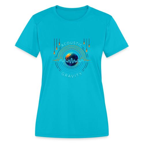 Acoustic Gravity Earth - Women's Moisture Wicking Performance T-Shirt