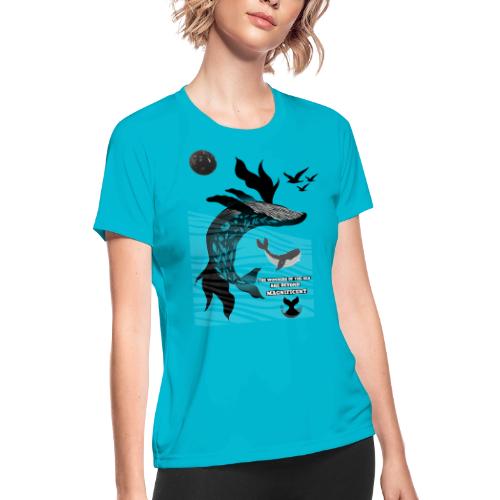 The Wonders Of The Sea - Women's Moisture Wicking Performance T-Shirt