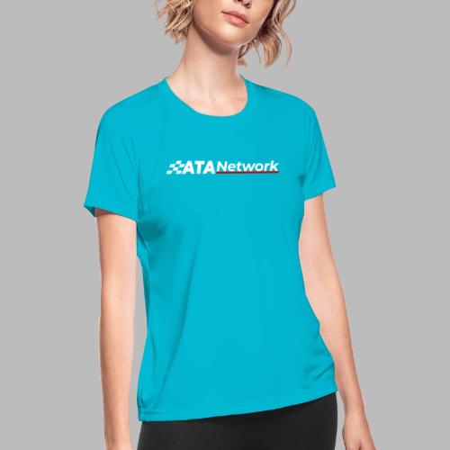 ATA Network Light Logo - Women's Moisture Wicking Performance T-Shirt