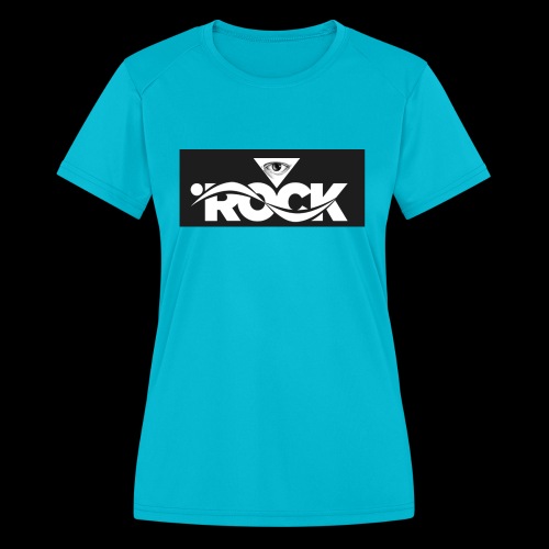 Eye rock Black Design - Women's Moisture Wicking Performance T-Shirt