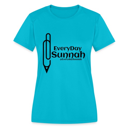EveryDay Sunnah Logo - Women's Moisture Wicking Performance T-Shirt