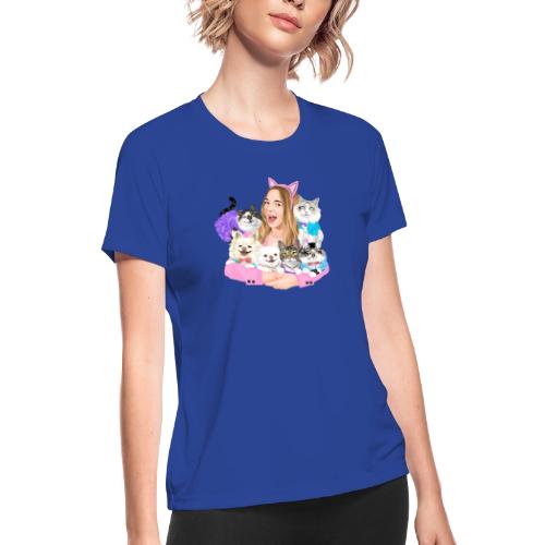 Jahnnalee & The Furry Kiddos - Women's Moisture Wicking Performance T-Shirt