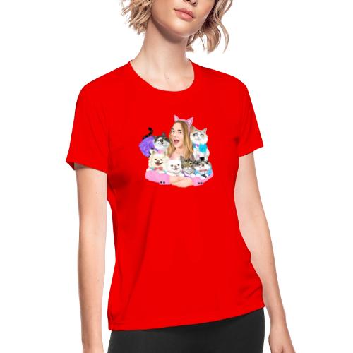Jahnnalee & The Furry Kiddos - Women's Moisture Wicking Performance T-Shirt