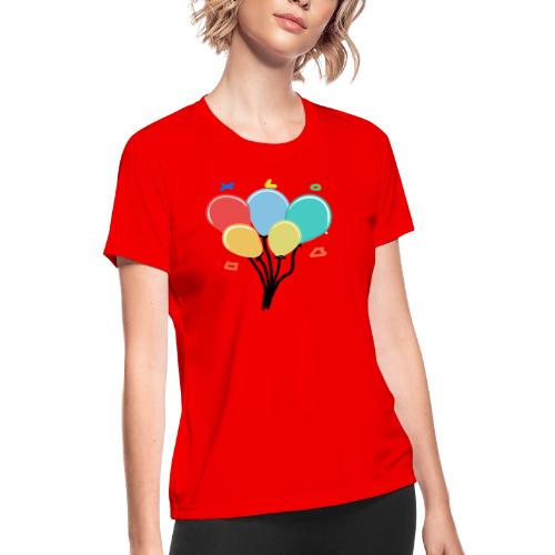 Luft Balloons - Women's Moisture Wicking Performance T-Shirt