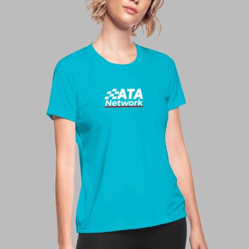 ATA Network Light Logo Vertical - Women's Moisture Wicking Performance T-Shirt