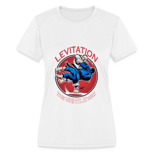 Judo Shirt - Levitation for dark shirt - Women's Moisture Wicking Performance T-Shirt