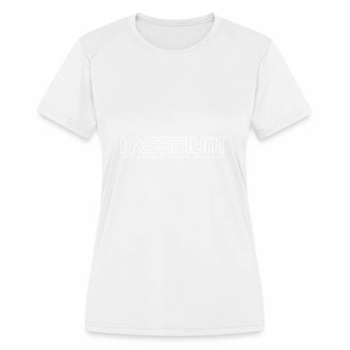 Laserium Logo OL White Tag - Women's Moisture Wicking Performance T-Shirt