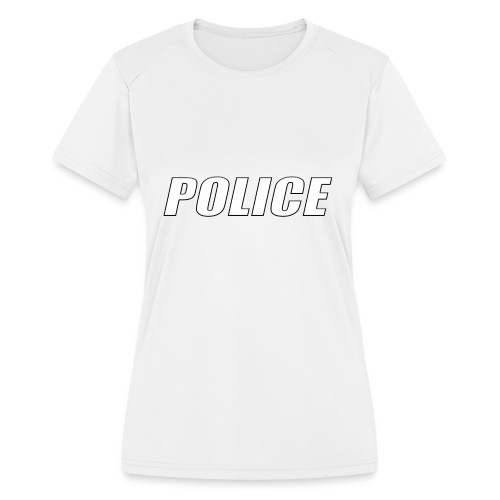 Police White - Women's Moisture Wicking Performance T-Shirt