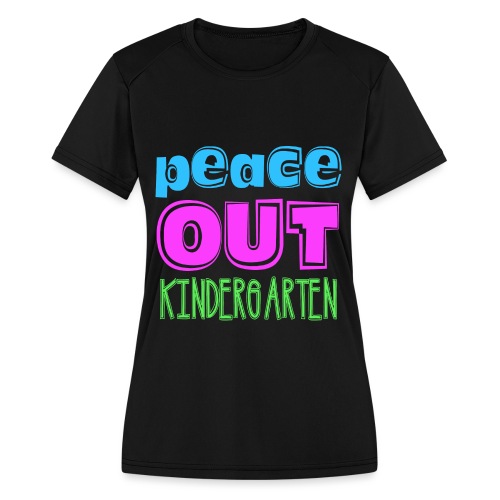 Kreative In Kinder Peace Out - Women's Moisture Wicking Performance T-Shirt