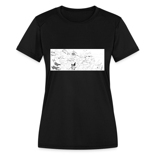 Aircraft - Women's Moisture Wicking Performance T-Shirt