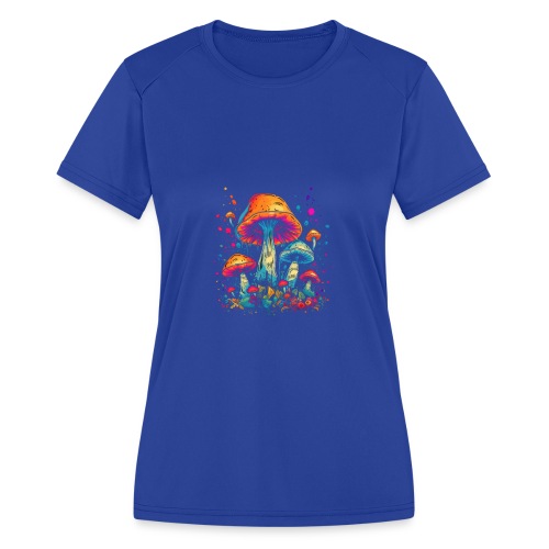 Magic Mushroom Frens - Women's Moisture Wicking Performance T-Shirt