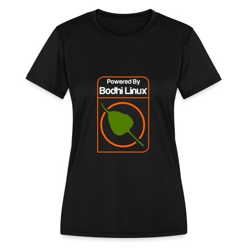 Powered by Bodhi Linux - Women's Moisture Wicking Performance T-Shirt