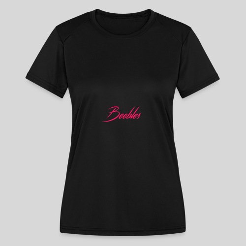 Pink Beebles Logo - Women's Moisture Wicking Performance T-Shirt