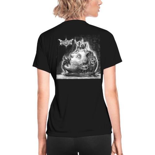 Decorpsetated - Human Words album cover, white - Women's Moisture Wicking Performance T-Shirt