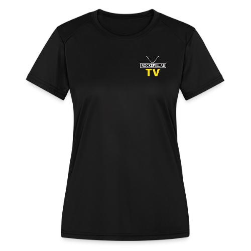 Rockefellas TV Outlined Logo Tee - Women's Moisture Wicking Performance T-Shirt