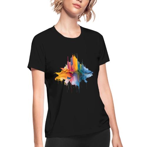Impasto Spectrum - Women's Moisture Wicking Performance T-Shirt