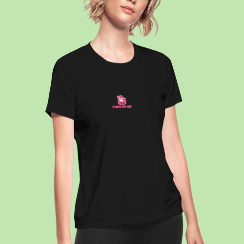 I love my cat - Women's Moisture Wicking Performance T-Shirt