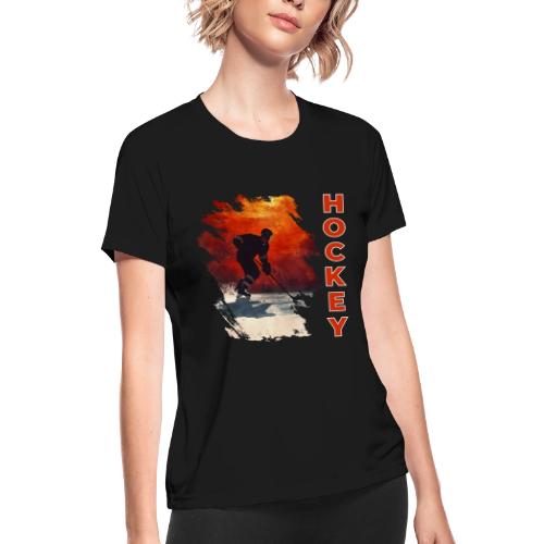 Hockey Vibes - Women's Moisture Wicking Performance T-Shirt