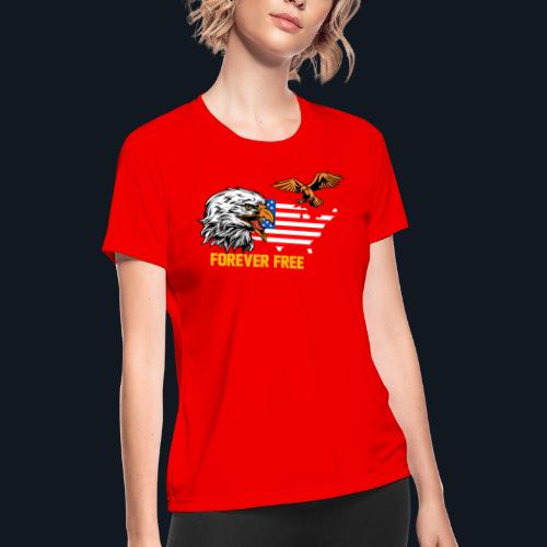 Forever Free - Women's Moisture Wicking Performance T-Shirt