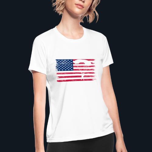 American paratrooper 1 - Women's Moisture Wicking Performance T-Shirt