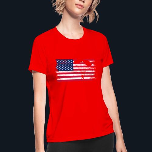 American paratrooper 1 - Women's Moisture Wicking Performance T-Shirt