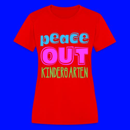 Kreative In Kinder Peace Out - Women's Moisture Wicking Performance T-Shirt