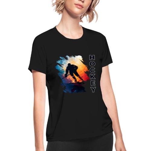 Hockey Moves - Women's Moisture Wicking Performance T-Shirt