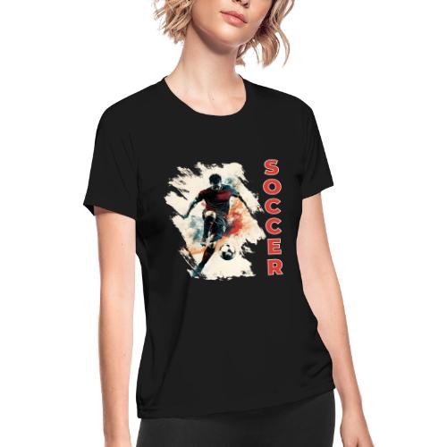 Soccer Blaze - Women's Moisture Wicking Performance T-Shirt