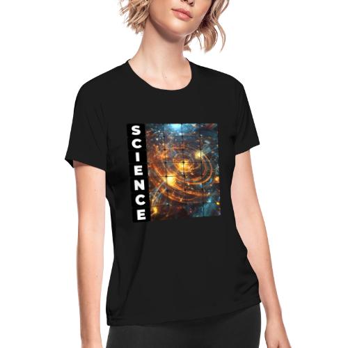 Golden Core of Science - Women's Moisture Wicking Performance T-Shirt