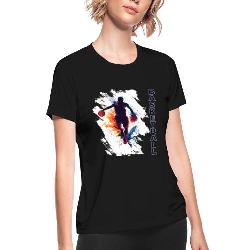 Basketball Hustle - Women's Moisture Wicking Performance T-Shirt