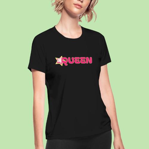queen high resolution logo transparent 1 - Women's Moisture Wicking Performance T-Shirt