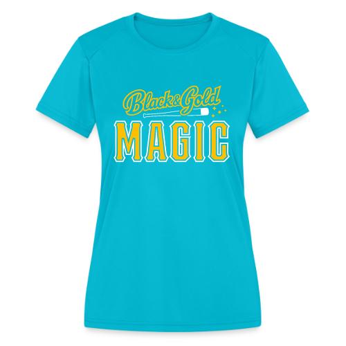 Black & Gold Magic - Women's Moisture Wicking Performance T-Shirt