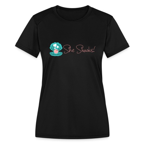 sheshuckslogo - Women's Moisture Wicking Performance T-Shirt