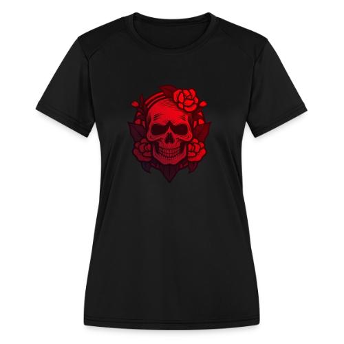 Dia de los Muertos - skull - Women's Moisture Wicking Performance T-Shirt