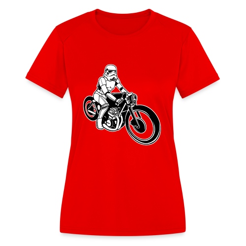 Stormtrooper Motorcycle - Women's Moisture Wicking Performance T-Shirt
