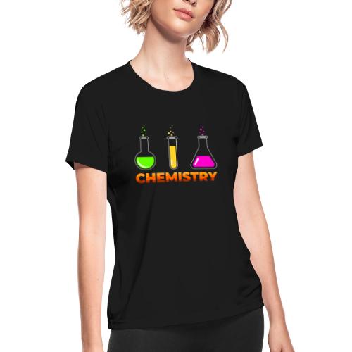 Chemistry: Elements in Motion - Women's Moisture Wicking Performance T-Shirt