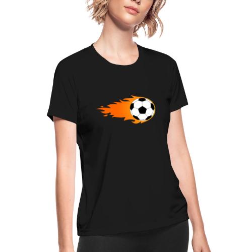 Soccer Ball - Women's Moisture Wicking Performance T-Shirt