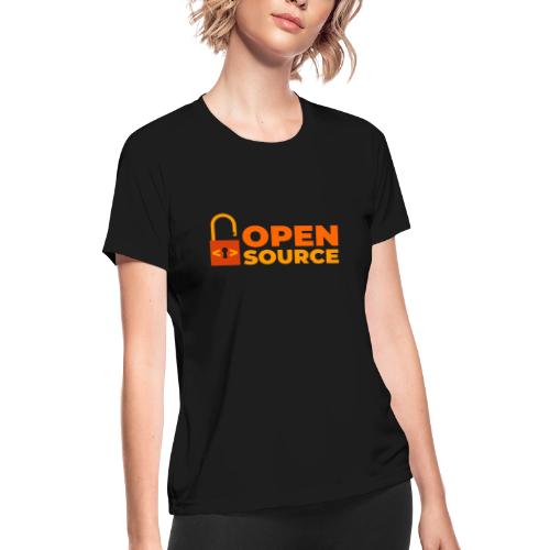 Open Source: Code is Freedom - Women's Moisture Wicking Performance T-Shirt