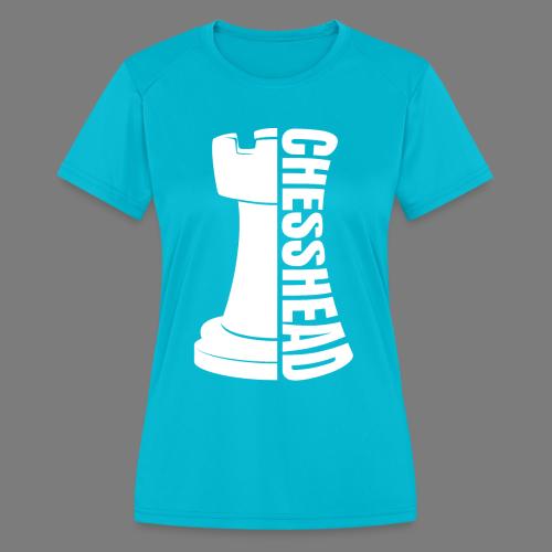 Chesshead Design for Chess Fans - Women's Moisture Wicking Performance T-Shirt