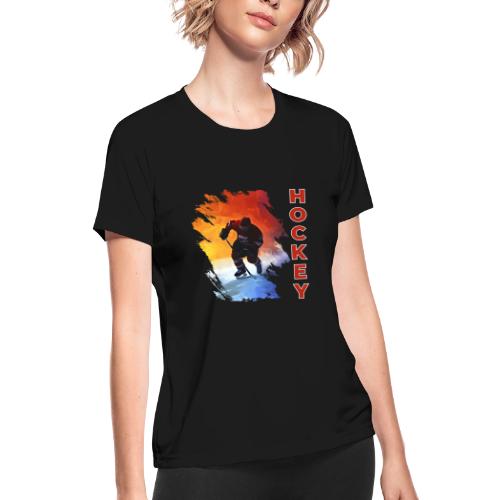 Hockey Energy - Women's Moisture Wicking Performance T-Shirt